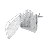 E 149 Einsatz 1/4 Container f. 80 Reagenzgläser 16 x 105 mm