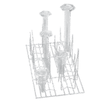 E 106 Einsatz 1/2 mit 26 Federhaken in 2 Höhen