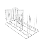E 111 Einsatz 1/2 für 8 Bechergläser 600-1000 ml