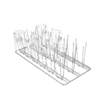 E 144 Einsatz 1/2 für 18 Bechergläser bis 250 ml