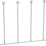 E 487 Halterung lang für z.B. OP-Schuhe
