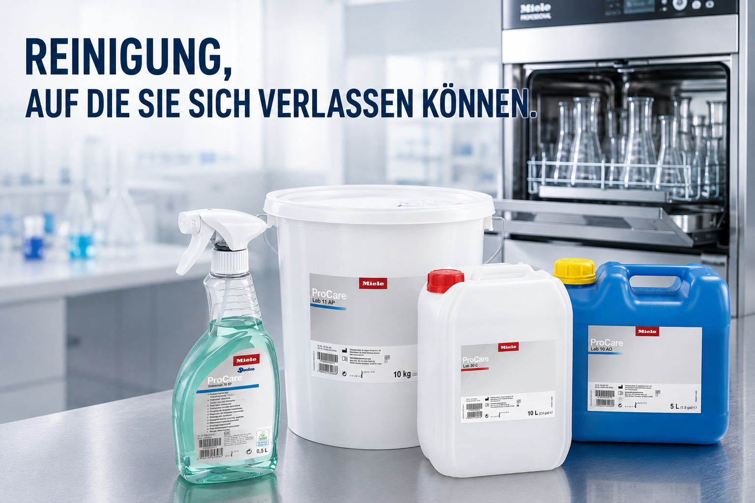 Reinigungsmittel für Laborspülmaschinen – professionelle Prozesschemie für rückstandsfreie Reinigung im Labor